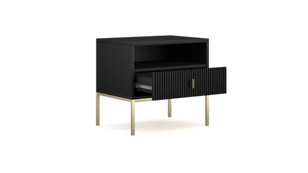MAGGIORE BALCK+GOLD NIGHTSTAND - Image 2