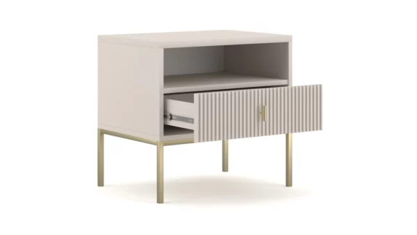 MAGGIORE CASHMIRE+GOLD NIGHTSTAND - Image 2