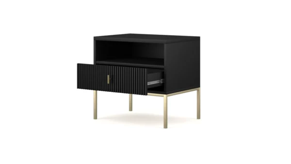 MAGGIORE BALCK+GOLD NIGHTSTAND - Image 4
