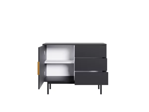 VIVA BLACK SIDEBOARD 1D3S - Image 2