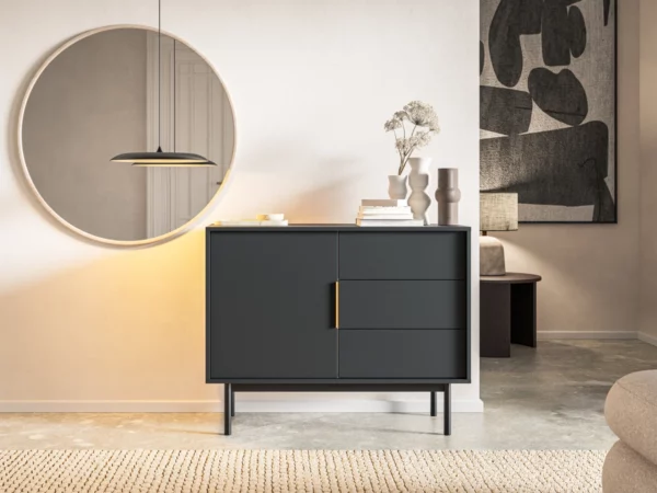 VIVA BLACK SIDEBOARD 1D3S