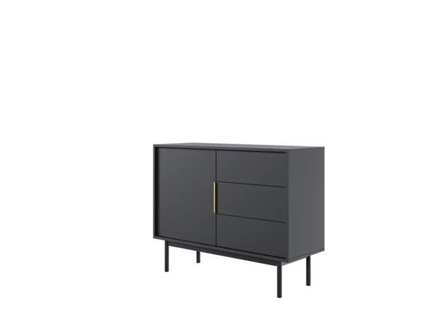 VIVA BLACK SIDEBOARD 1D3S - Image 4