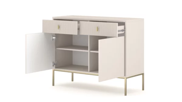MAGGIORE CASHMIRE+GOLD SIDEBOARD 2D2S - Image 4