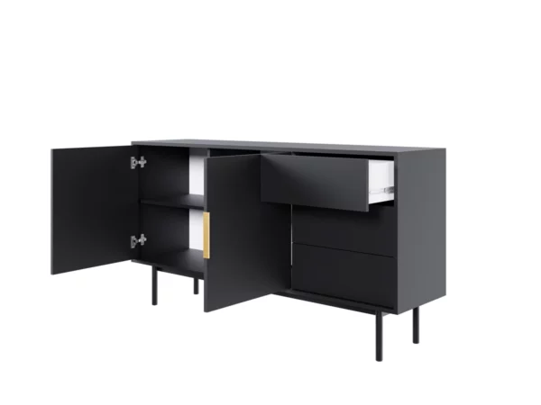 VIVA BLACK SIDEBOARD 2D3S - Image 3