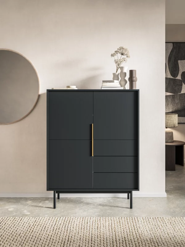 VIVA BLACK SIDEBOARD 3D3S