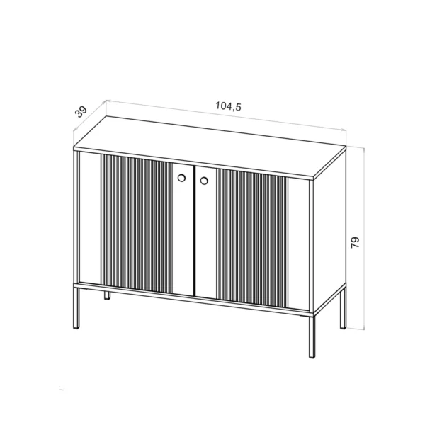 ISEO BLACK+BLACK SIDEBOARD 2D - Image 6