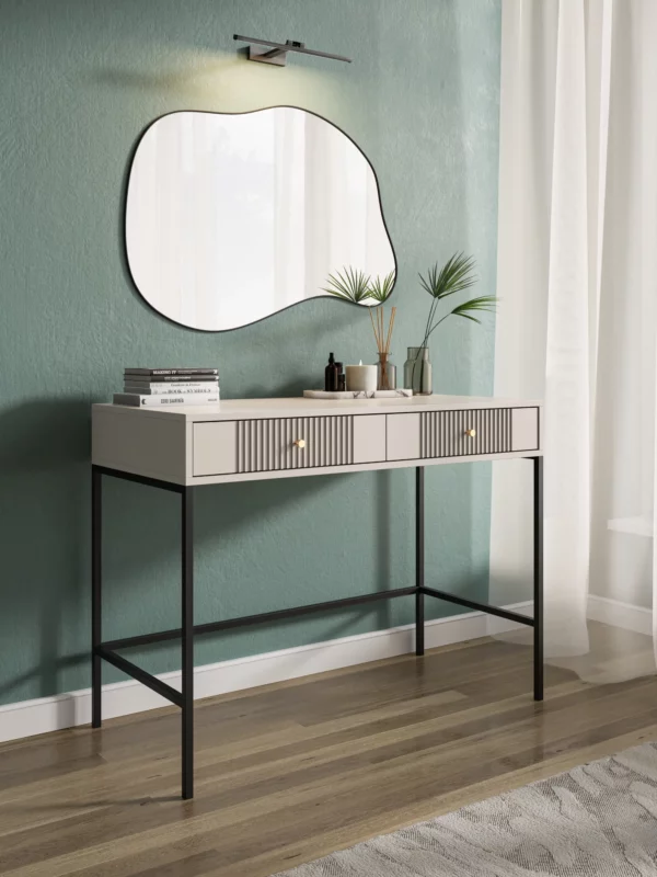 ISEO CASHMIRE + BLACK DRESSING TABLE