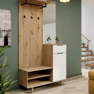 NORDIC B HALLWAY artisan oak / white matt