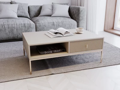 MAGGIORE CASHMIRE+GOLD COFFEE TABLE