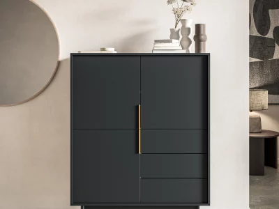 VIVA BLACK SIDEBOARD 3D3S
