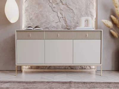 MAGGIORE CASHMIRE+GOLD SIDEBOARD 3D3S